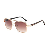 (6 PACK) Wholesale Sunglasses Metal Vintage Trendy Street 2024 - BulkSunglassesWholesale.com - Gold Frame Tea Lens